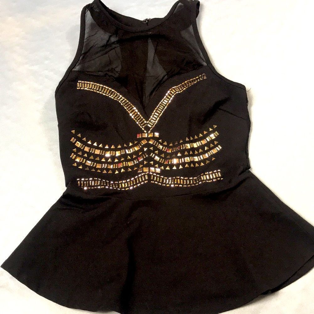 Bebe Black Blouse. - Picture 2 of 10